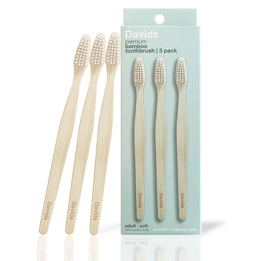Davids Bamboo Soft Toothbrush Adult (3 pack)